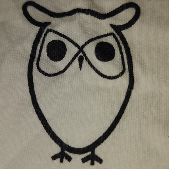 NWOT MD Knowledge Cotton Apparel Owl Print Organic Cotton Shirt - Picture 6 of 7